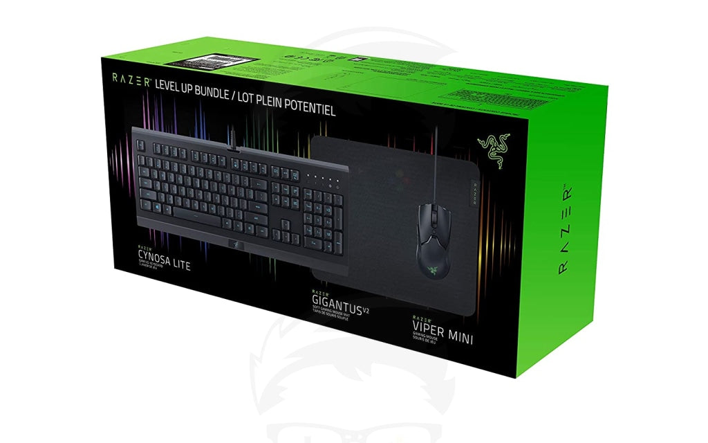 Razer Level Up Bundle – Cynosa Lite + Gigantus V2 Medium + Viper Mini Razer Level Up Bundle – Cynosa Lite + Gigantus V2 Medium + Viper Mini
